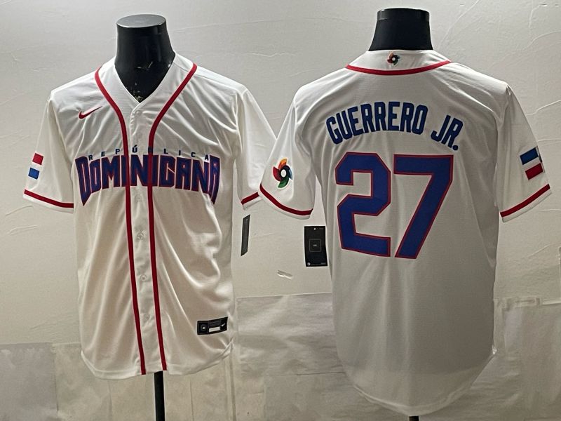 Men 2026 World Cub #27 Guerrero jr White Game Nike MLB Jersey style 007